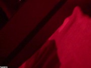 Masturbating between mirrors at gay sauna in a booth. Fully shaved, no cumshot. Phimosis