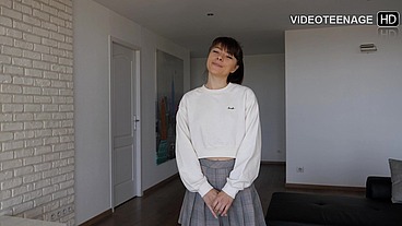 lovely 18 year french Chipie does another video casting