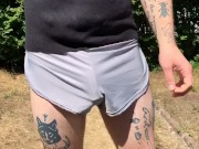 Jumping rope bulge bouncing dick print
