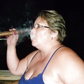 Huge Cigar Smoking