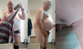 Stripping and fucking the laundry basket