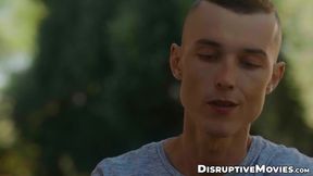 Hoss Kado watches Kam Stone barebacks his hunk professor Bruce Jones