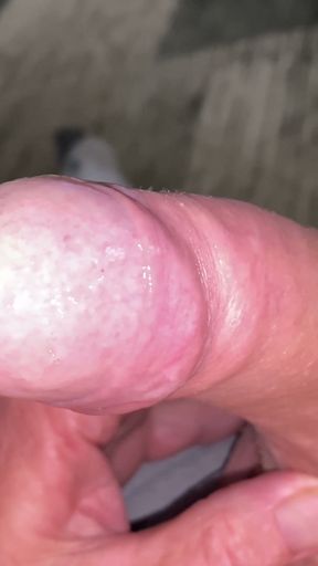 Stroking uncut cock   Clip 1