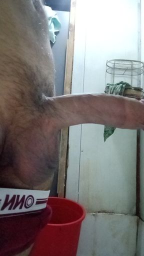 A 22-year-old Boy Masturbates Alone in the Bathroom. and He's Also Making a Video of Himself