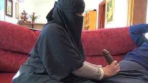 Lebanese Cuckold Wife Invites African Man with Big Black Cock to Her House