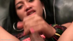 Sweet she-male teeny natty raw facial