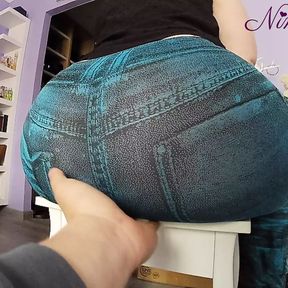 This PAWG gets her pussy so wet when I fuck her big ass in her tight leggings!