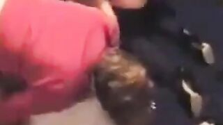 Lesbian Step-Sisters Scissoring & Fingering in Hot Threesome