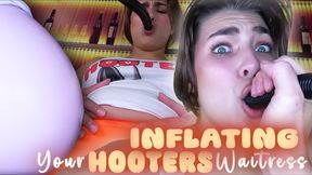 Inflating Your Hooters Waiter (HD WMV)