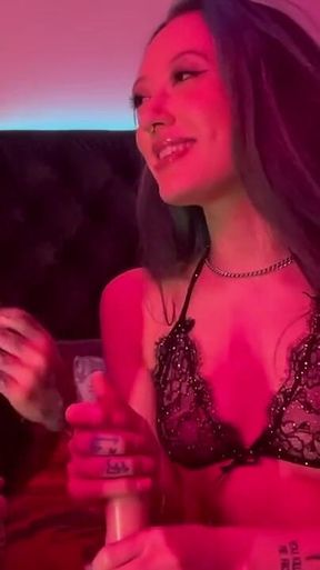 Lacey Jayne and Sage Hunter Dildo Handjob JOI