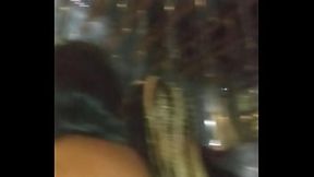 Outside bloodCuz Tristina Millz XxX mingling at champeMix lounge last night &mdash;  treysong showed y