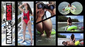 Hot - Sexy PAWG Valerie Kay schaut sich The Bay an und rettet Charlie Mac aus der Gefahr