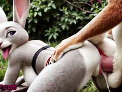 AI Furry Adventure Judy and Nick’s Zootopia Fantasy Tale