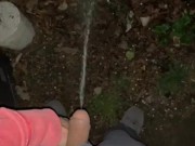 Outside pee in the cold