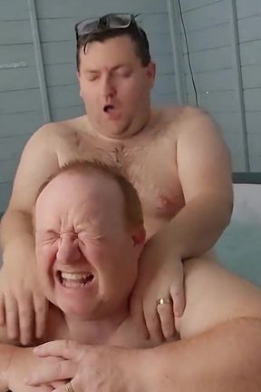 Gay Fucks Neighbour in Hot Tub