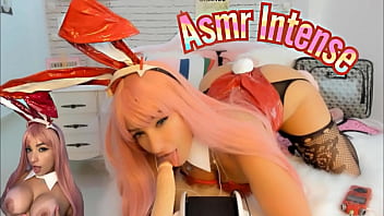 ASMR JOI INTENSE jerk off instructions from HOT ZERO TWO COSPLAY EAR LICKING AND BLOWJOB