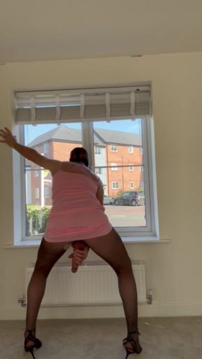 Sissy showing off