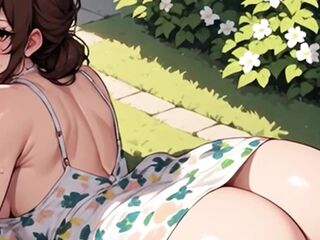 Waifu Garden Lady POV Full Vid - Pants Aside Penetration & Bench Close-up Banging