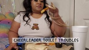 Cheerleader toilet troubles