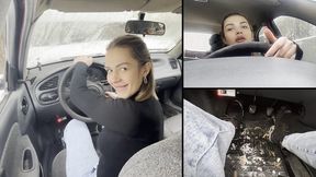 Alina tries to start her Lanos in the cold