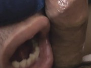 Mouthfuck wasak bibig sa laki ng burat subrnag daming tamod pa