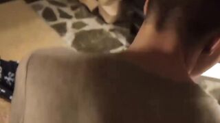 Unwrapping my stepson and his bud in christmas threesome