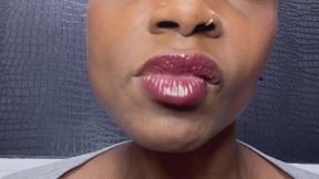 ASMR EBONY LIPS CHEWING GUM AND SMACKING LIPS ????