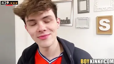 Threesome FFM - barely legal twinks gets double penetrated & facialed hardcore