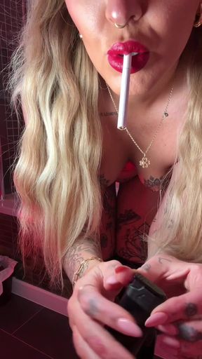 Goddess Gigi Thigh High Boots Smoking Babe