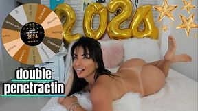 WHEEL OF SEX JERK OFF GAME Hot latina teasing DOUBLE PENETRATION BBC ANAL CREAMPIE CUM ON BOOBS