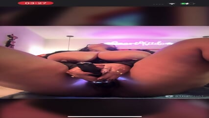 Busty Latina milf squirts on cam