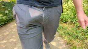 Walking with bulge in my pants