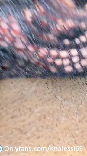 Emotional moment from &quot;KHALESSI - 69, Sucking and Licking this Ebony&#039;s Wet Big Clit - FFM&quot;