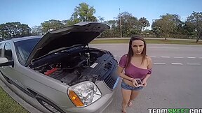 Ashley Gets Towed - Juan Largo And Ashley Adams