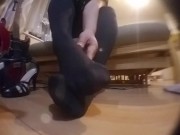 Candid Heels and Nylon Stockings filmed