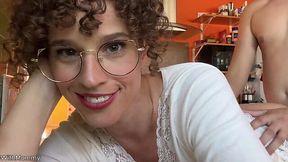 Busty Stepmom Vlogger Can't Resist College Dude's Dick