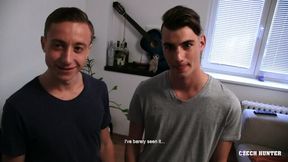 Playful twink boys shine in a POV 3some