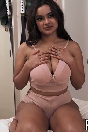 Numi Zarah Fakes a Maintenance Call - Busty Tenant Shows Big Boobs, Rides Reverse Cowgirl &amp; Takes Facial