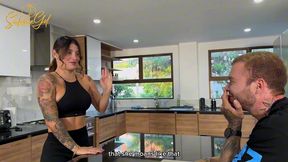 sexy milf with big ass turns hot and wants to get anal fucking with her sister husband - salome gil