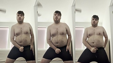 (CUMSHOT)Chubby College Guy Tyler Raymond Borrows His Daddy's Undies Again Part 3 - SpicyTyTy