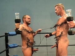 Harsh Muscle Pegging With Two Studs