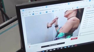 two hot milfs giving gloryhole blowjobs on live cam