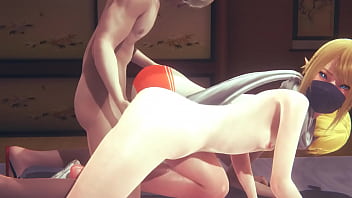 Leyend of Zelda - Link Femboy in a threesome - Sissy crossdress Japanese Asian Manga Anime Film  Game Porn Gay