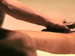 playing with his cock and hands while he