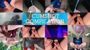 Cumshots compilation: anal, prostate, outdoor,  public. loud moans, body and legs shaking
