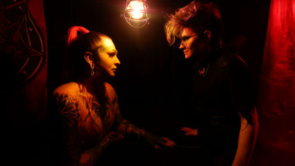 Madame Ouija and Adalind Gray in Red Umbrella