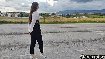 SHOWER PUSSY BODY SHAVING MAKE UP DRESS UP HIGH HEEL OUTDOOR