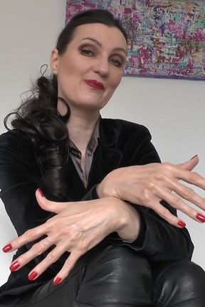 Natural Red Fingernails, JOI Lady Victoria Valente