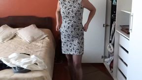 I Get Dressed Twice to Go to the Motel with My Boss and My Husband Records Me and Masturbates
