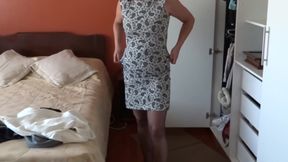 I Get Dressed Twice to Go to the Motel with My Boss and My Husband Records Me and Masturbates